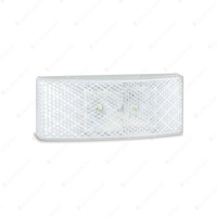 LED Autolamps White Side Marker Light Inbullt Reflector 3M Tape 3 LED Lamp Bulk