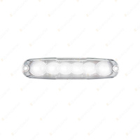 LED Autolamps White Reverse Light Clear Lens 12-24V 18 LED Lamp Twin Blister