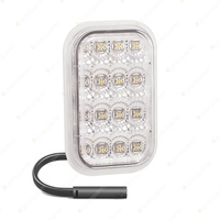 LED Autolamps White Prewired Rectangle Reverse Light Recessed Mount Bulk