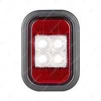 LED Autolamps Reverse/Reflector White Light 12-24 Volt with Grommet/Plug Blister