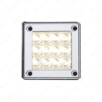 LED Autolamps White Reverse Light with 12 LED Lamp 12-24V 4mm Gasket Blister