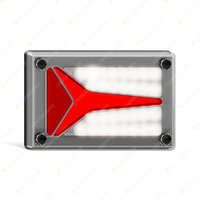 LED Autolamps Reverse/Tail/Reflector Light Clear Lens Chrome Single Blister