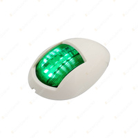 LED Autolamps Green Starboard Navigation Light White Base Single Blister