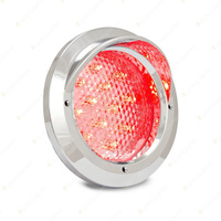 LED Autolamps Stop Tail Light Chrome Flange 12 LED Lamp Incl Grommet Blister