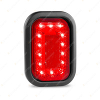 LED Autolamps Red Stop Tail Light with Grommet 14 LED Lamp 12-24V Blister