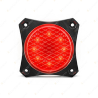 LED Autolamps Stop Tail Light Coloured Lens 8 LED Lamp 12-24V Twin Blister