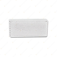 LED Autolamps White Reflex Reflector 70x30x6mm Truck Caravan Trailer 2 Blister