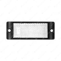 LED Autolamps White Reflex Reflector with Mount Bracket Truck Caravan Blister