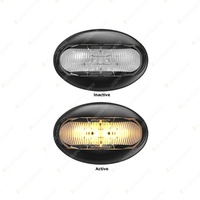 LED Autolamps Side Direction Indicator Light With Clear Lens Blister Single