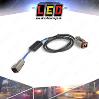 LED Autolamps 500mm L/P Resistor 2 Pin Deutsch Plugs 12 Volt Pair Bulk