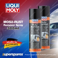 2x Liqui Moly MoS2-Rust Remover Spray 300ml Excellent Lubricant for Moving Parts