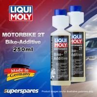 2 x LIQUI MOLY Motorbike 2T Fuel System Cleaner Bike-Additive 250ml