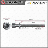 Cylinder Head Bolt Set for Nissan Navara D22 Bluebird U13 2.4L I4 16V 93-05
