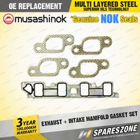 Exhaust + Intake Manifold Gasket Set for Ford KA TA TB BXXWP 1.3 L I4 8V 99-03