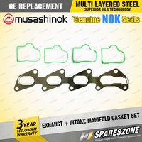Exhaust + Intake Manifold Gasket for Holden Barina Combo XC XCF08 1.4L I4 16V