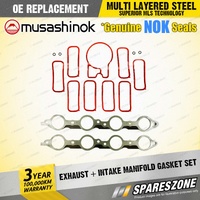 Exhaust + Intake Manifold Gasket Set for Holden Commodore VU VT VX VY VZ 5.7L