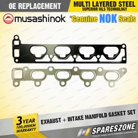 Exhaust + Intake Manifold Gasket Set for Holden Astra Barina Tigra 1.8L I4 16V