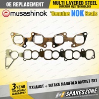 Exhaust + Intake Manifold Gasket Set for Holden Rodeo RA Colorado RC 3.0L 07-12