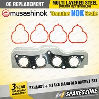Exhaust + Intake Manifold Gasket Set for Mazda 2 DE DY 1.5L I4 16V 2002-2014