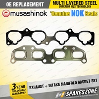 Exhaust + Intake Manifold Gasket Set for Nissan X-Trail T30 2.5L I4 16V 01-07