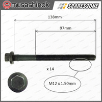 VRS Cylinder Head Gasket Set + Head Bolts for Mitsubishi 380 DB 3.8 V6 24V Sedan