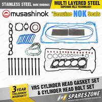 VRS Cylinder Head Gasket Set + Head Bolts for Ford Ranger PX MFF5 3.2L I5 20v