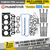VRS Head Gasket Set + Head Bolts for Toyota Hilux GUN 122 123 125 126 135 136
