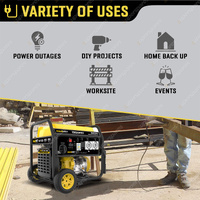 Maxwatt 9000W Inverter Generator Pure Sine Wave with 4 in 1 Digital Meter