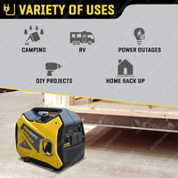 Maxwatt 3500W Inverter Generator Pure Sine Wave Silent Digital Recoil Start