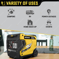 Maxwatt 6000W Inverter Generator Pure Sine Wave Digital Electric Start Portable