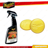 Meguiar's Gold Class Leather&Vinyl Cleaner 473ml + Reusable Hand Applicator Pads