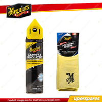 Meguiar's Carpet & Upholstery Cleaner 539g + Microfibre Polishing Cloths