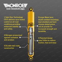 Front Standard Monroe Shocks King Springs for Toyota Prado 150 FJ Cruiser GSJ15