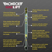 1 Pc Monroe Max Lift Tailgate Gas Strut for Toyota Hi-Ace RZH100 LH100 Van 88-98