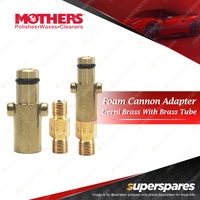 Mothers Foam Cannon Adapter Gerni Brass with Brass Tube - Suit Blizzard Wizzard