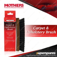 Mothers Interior Carpet & Upholstery Brush - Wood Handle Car Cleaning Tool