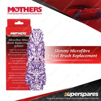 Mothers Slimmy Replacement Microfibre Wheel Brush Head - Car Cleaning