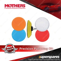 Mothers Wax Attack Precision Polishing Pads Kit - Restore Colour & Gloss Tools