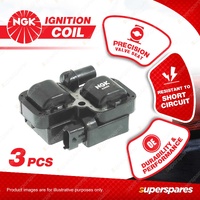 3 x NGK Ignition Coils for Mercedes CLK240 C209 CLK320 E240 E240T W210 E320 W211