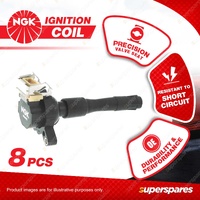 8 x NGK Ignition Coils for BMW 540i E39 735i 735iL 740iL E38 840CI E31 M5 E39 X5