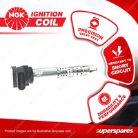 NGK Ignition Coil for Volkswagen Passat 3B W8 4.0L W8 Cyl DOHC MPFI 32V BDN