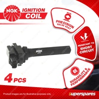 4 x NGK Ignition Coils for Suzuki Baleno Grand Vitara SQ420 Vitara SV420 4Cyl