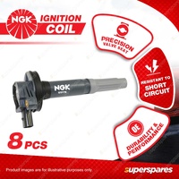 8 x NGK Ignition Coils for Ford Falcon XR8 FG X Mustang GT FM 5.0L V8 32v 14-16