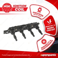 NGK Ignition Coil for Holden Astra TS AH Barina Tigra XC 1.8L 4Cyl DOHC MPFI
