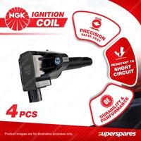 4 x NGK Ignition Coils for Honda City GM GM6 1.5L L15Z1 I4 16v SOHC MPFI 88kW