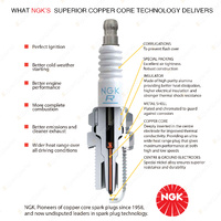 NGK Laser Platinum Spark Plug BKR6EKPB-11 for Toyota Camry 3.0 V6 MCV20 36 97-06
