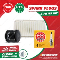 NGK Standard Spark Plugs & NTK Air Oil Filter for Suzuki Swift FZ 1.4L K14B