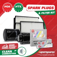 NGK Platinum Spark Plugs & NTK Filter Kit for Subaru Outback BP B13 3.0L 03-09