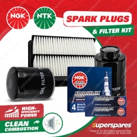 NGK Iridium IX Spark Plugs & NTK Filter Service Kit for Holden Commodore VZ 3.6L