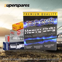 NGK Ignition Spark Plug Leads Wires Kit for Mitsubishi Galant HH VR-4 4Cyl
